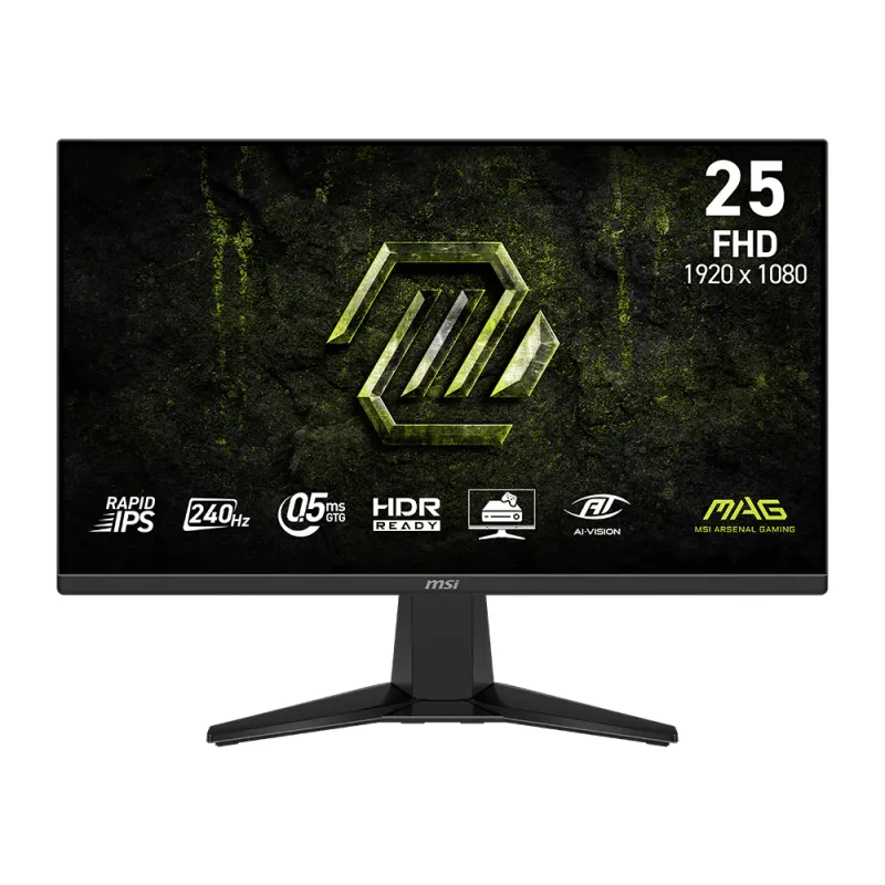 MSI 微星 MAG 255F X24 24.5吋 FHD Rapid IPS 電競顯示器 (240Hz超高刷 / 0.5ms極速反應 / HDR Ready / 廣色域 / FPS電競首選) -