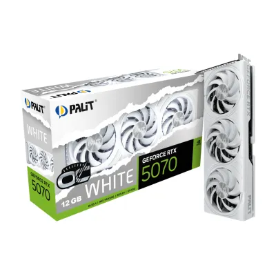 PALIT GeForce RTX 5070 WHITE OC 顯示卡 12GB GDDR7