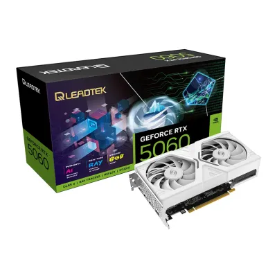 Leadtek 麗臺 WinFast GeForce RTX5060 HURRICANE 8GB GDDR7 顯示卡雙風扇 -白色