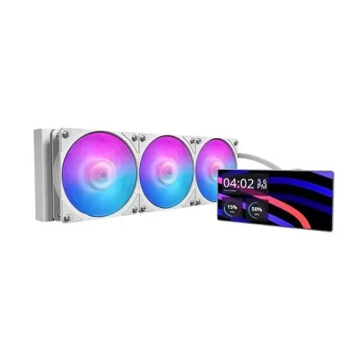 Cooler Master  MasterLiquid Core 360 LCD 6-inch ARGB 一體式水冷 CPU 散熱器 - 白色