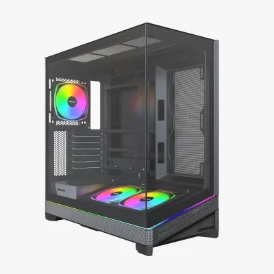 MONTECH SKY 3 ARGB ATX 機箱 - 黑色 (預裝3把ARGB風扇)