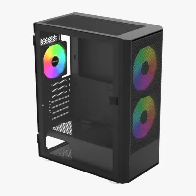 MONTECH X2 PLUS ARGB ATX 機箱 - 黑色 (預裝3把ARGB風扇)