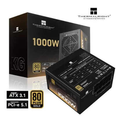 Thermalright KG1000 1000W 80Plus Gold 金牌 主機電源 - 黑色