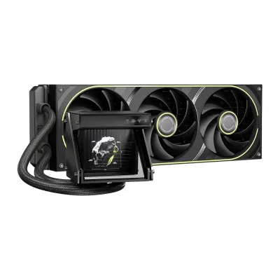 HOLO ARGB 360mm Liquid Cooler 水冷散熱器 AMOLED 曲面螢幕 - 黑色