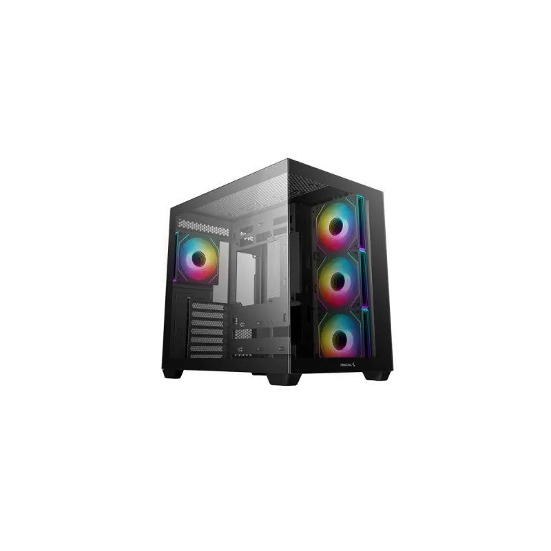 DEEPCOOL CG530 4F ATX  CASE 機箱 支援背插底板 (內附4把ARGB風扇) - 黑色