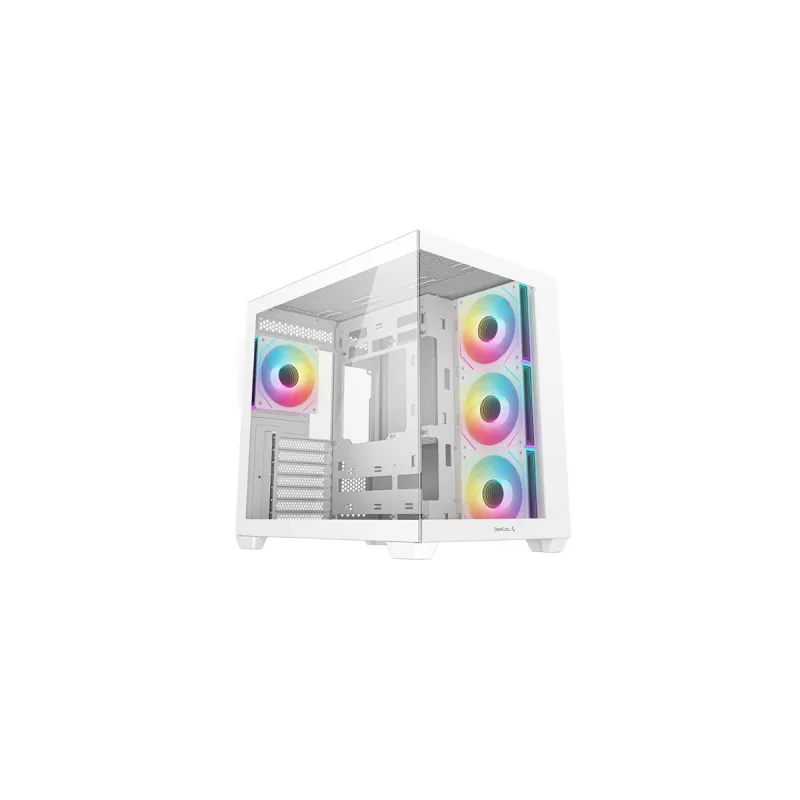 DEEPCOOL CG530 4F ATX  CASE 機箱 支援背插底板 (內附4把ARGB風扇) - 白色