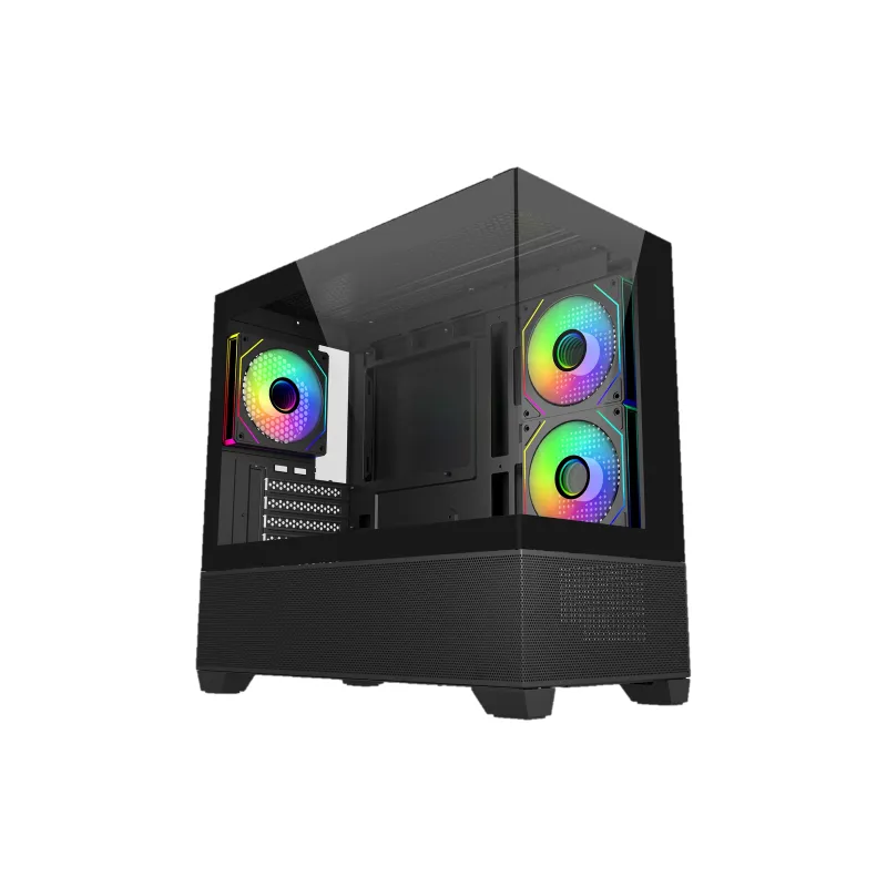 Cooler Master Elite 490  Micro ATX CASE 機箱 【預裝3把ARGB風扇】 - 黑色