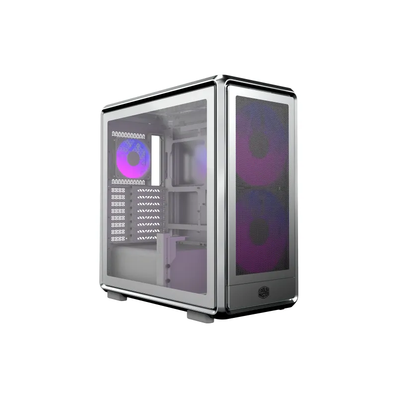 Cooler Master MasterFrame 600 Mesh ATX 機箱 -預裝3把ARGB風扇 - 銀色