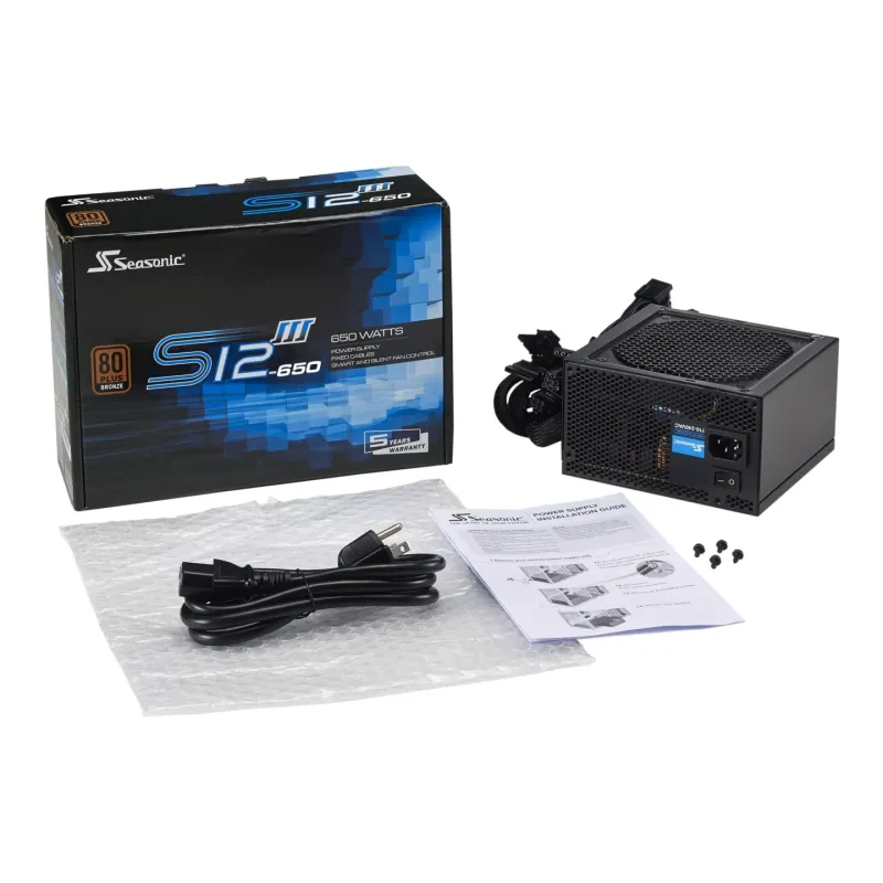 Seasonic S12 III  650W 80Plus Gold 銅牌火牛