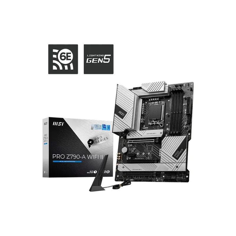 MSI 微星 PRO Z790-A WIFI II ATX 主機板 / 4-DIMM DDR5