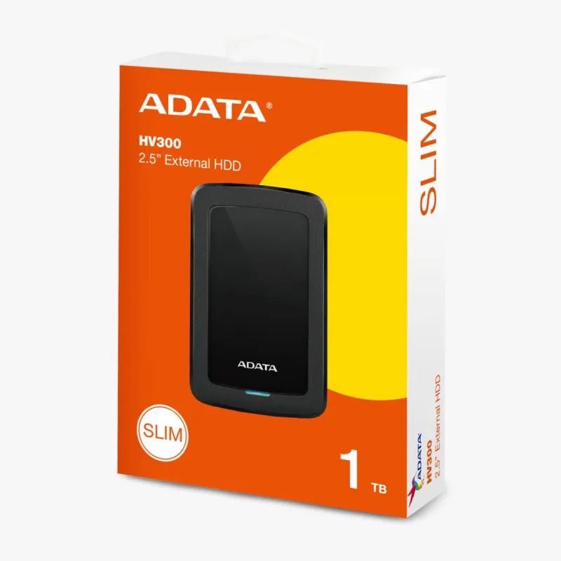 ADATA HV300 外接式硬碟 - 1TB Black 黑色