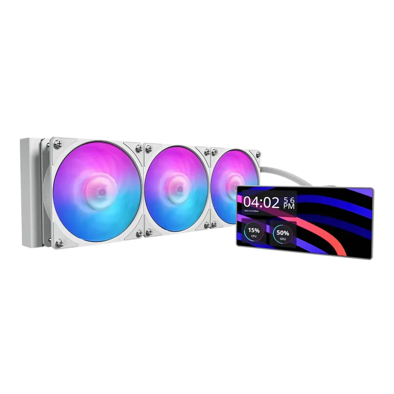 Cooler Master MasterLiquid Core 360 LCD 6-inch ARGB - 白色