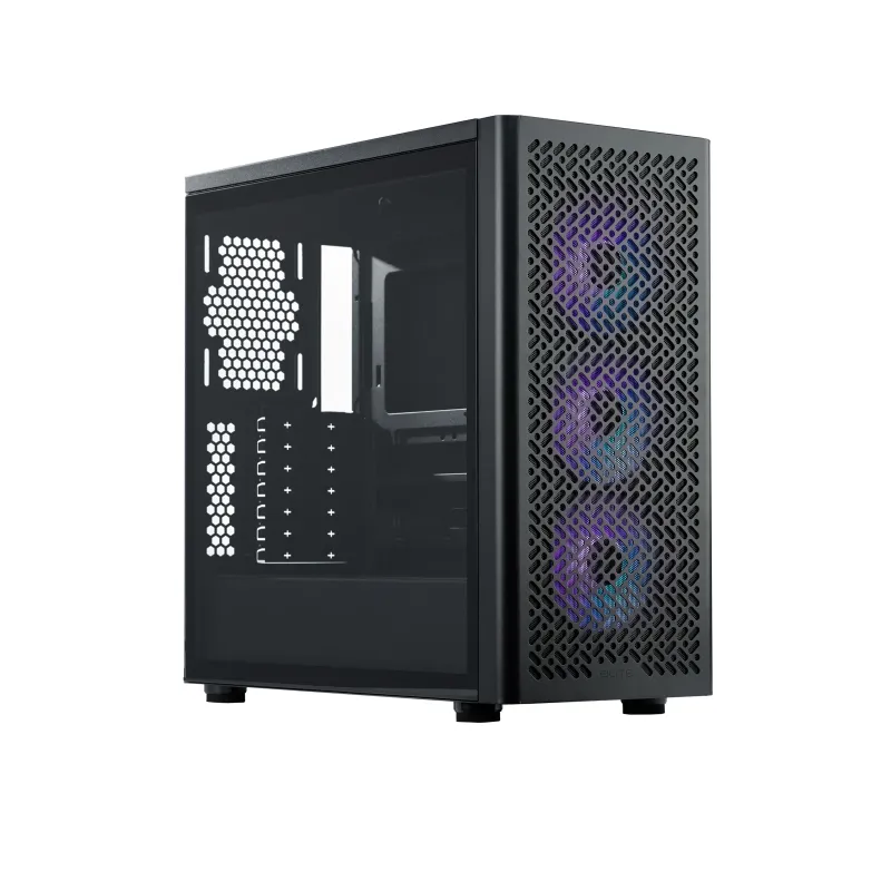 Cooler Master Elite 502 ATX 機箱 預裝3把ARGB風扇 - 黑色