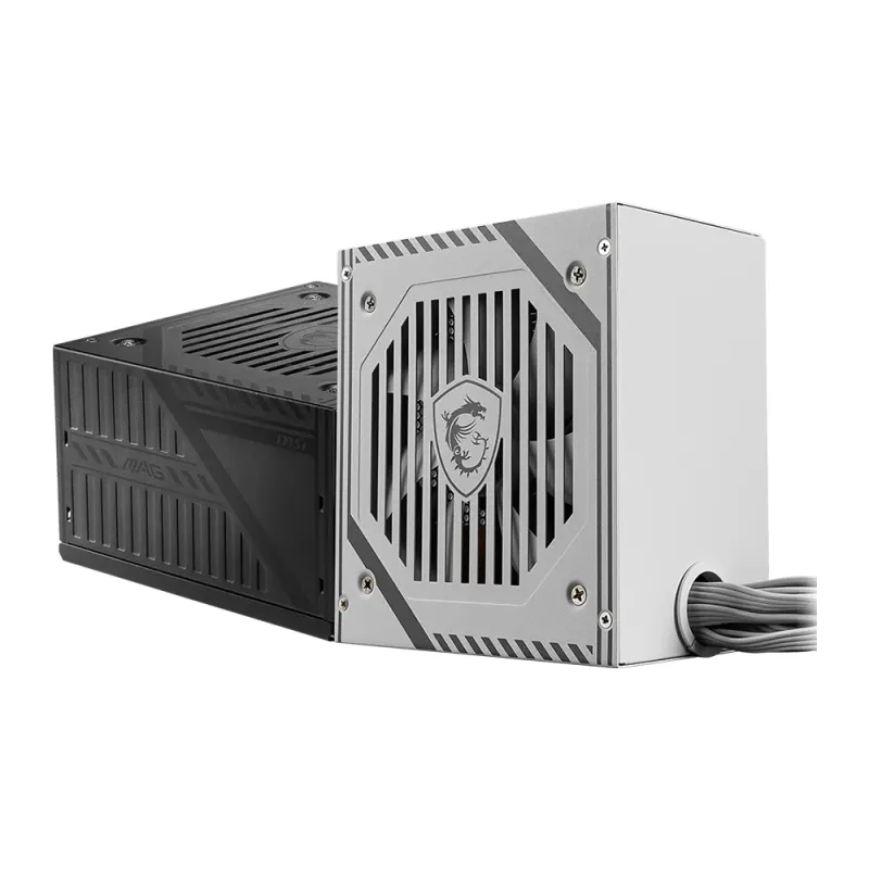 MSI 微星 MAG A650BNL WHITE 650W 80 PLUS 銅牌 電源供應器 (純白限定版 / 140mm緊湊短機身 / 120mm液壓軸承靜音風扇 / 雙CPU 8-pin供電 / 純白線材高CP值首選) - 5年原廠保養
