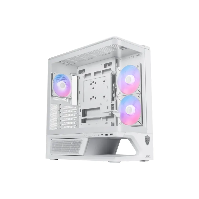 MSI 微星 MPG VIXTA 300R PZ / 白色 中塔式背插海景房電競機箱 (純白版 / 支援ATX背插主機板 / 內建3組ARGB風扇含側雙140反葉+後120 / 頂置360水冷排 / 270度全景視野) - 2年原廠保養