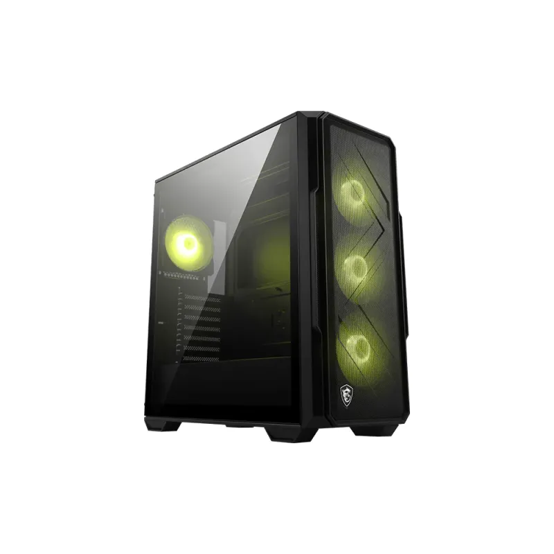 MSI 微星 MAG FORGE 340R AIRFLOW 中塔式大風道電競機箱 (ATX/M-ATX/ITX / 預裝4組ARGB風扇含前置3顆120+後置120 / 頂置360水冷排 / 390mm長顯卡相容 / 7槽擴充高散熱) - 2年原廠保養