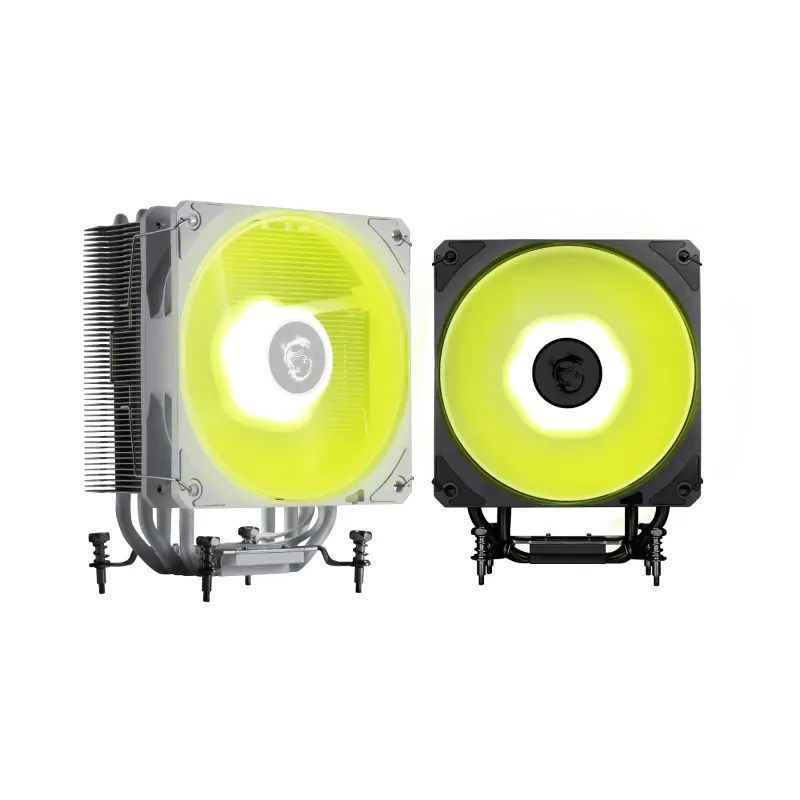 MSI 微星 MAG COREFROZA AA13 單塔式風冷散熱器 -白色 (4支6mm熱導管 / CDC熱管直觸技術 / 預裝1組120mm ARGB風扇 / 50片高密度散熱鰭片 / 支援LGA1851與AM5) - 3年原廠保養