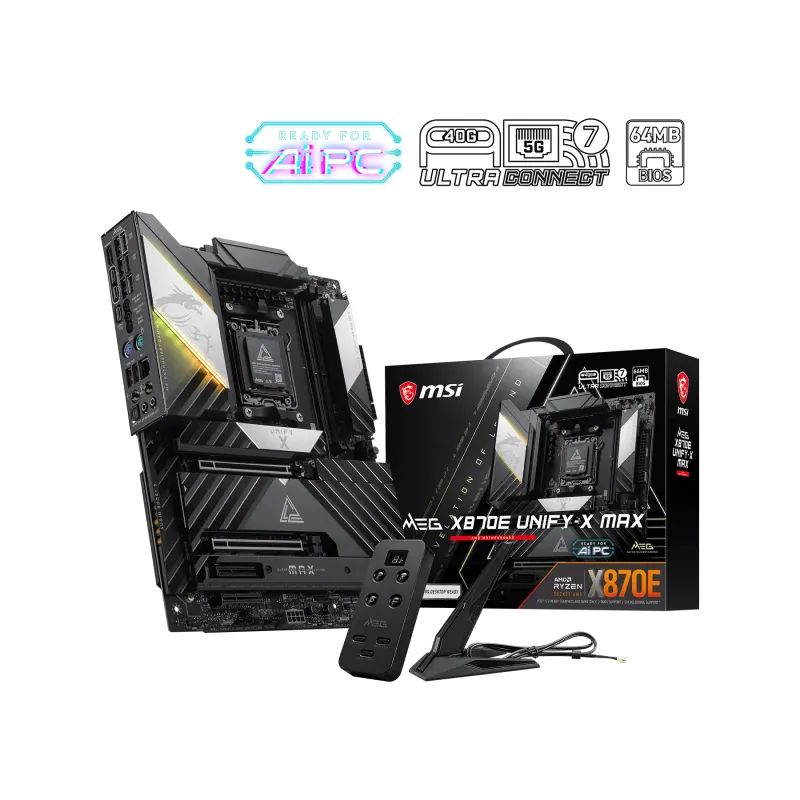 MSI 微星 MEG X870E UNIFY-X MAX ATX 主機板 / 2-DIMM DDR5