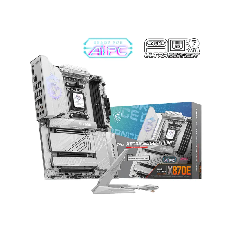 MSI 微星 MPG X870E EDGE TI WIFI ATX 主機板 / 4-DIMM DDR5