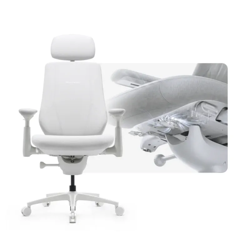 LiberNovo 清閒 Maxis Pro 人體工學椅 Ergonomic Chair  [帶腳踏] - 冰川白 / Airflow