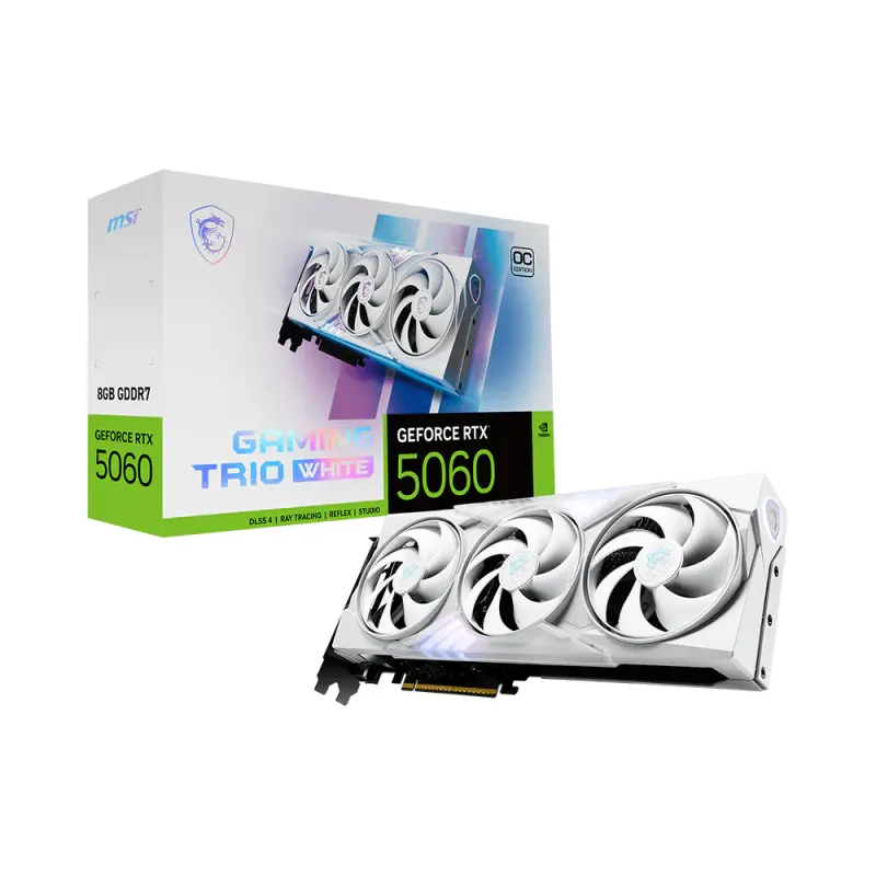MSI 微星 GeForce RTX 5060 8G GAMING TRIO OC WHITE 白色顯示卡