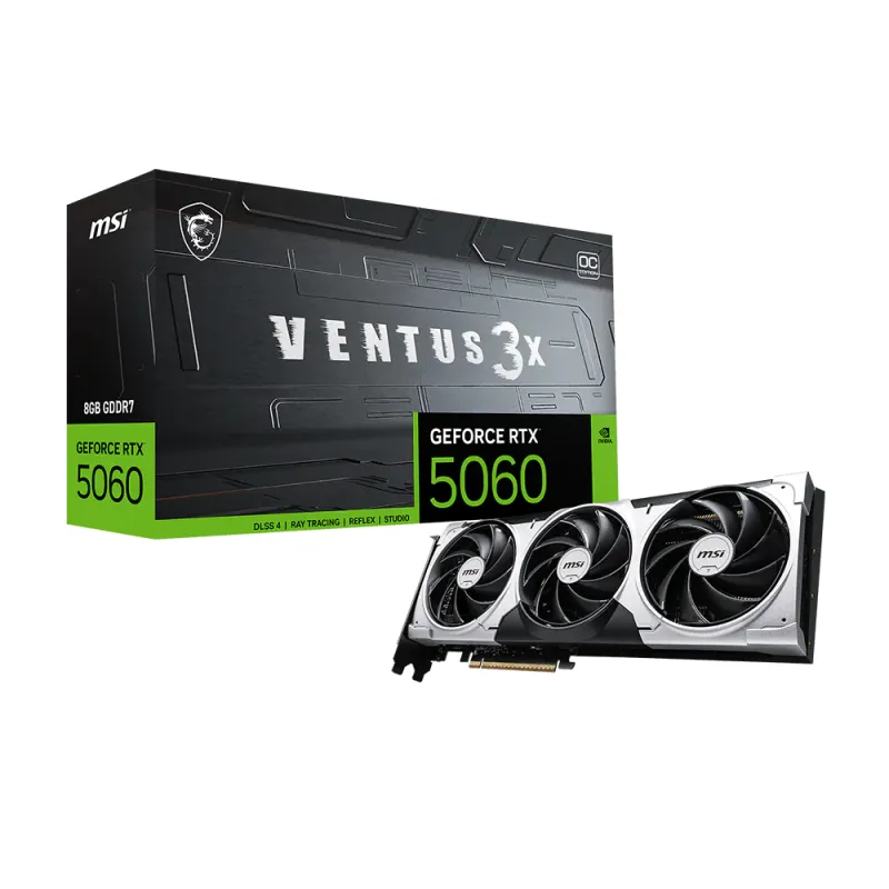 MSI 微星 GeForce RTX 5060 8G VENTUS 3X OC 顯示卡