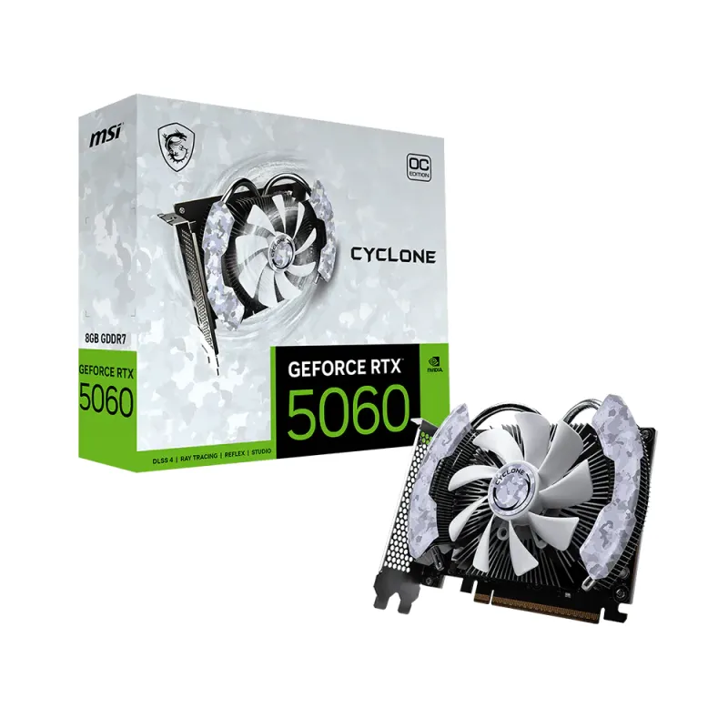 MSI 微星 GeForce RTX 5060 8G CYCLONE OC 顯示卡