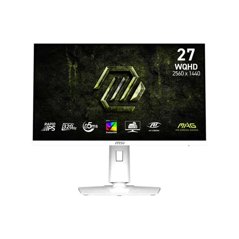 MSI 微星 MAG 274QRFW X32 27吋 純白 2K WQHD 320Hz 0.5ms 平面顯示器 (16:9 / FreeSync Premium / HDR400 / 97% DCI-P3 )