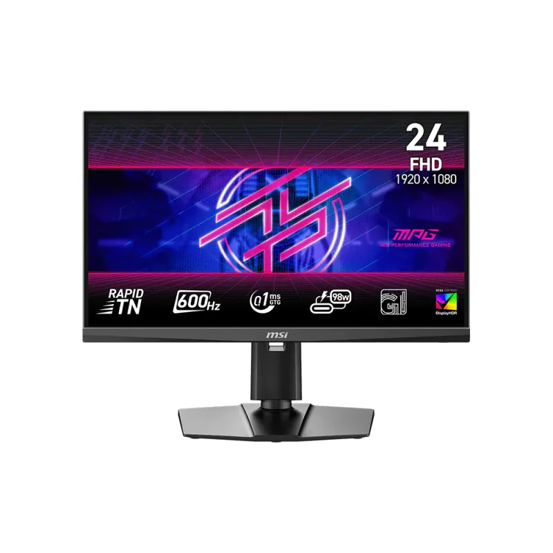 MSI 微星 MPG 242R X60N 24吋 FHD 600Hz 0.1ms Rapid TN 平面頂級職業電競顯示器 (16:9 / FreeSync Premium / Type-C 98W / HDR400)