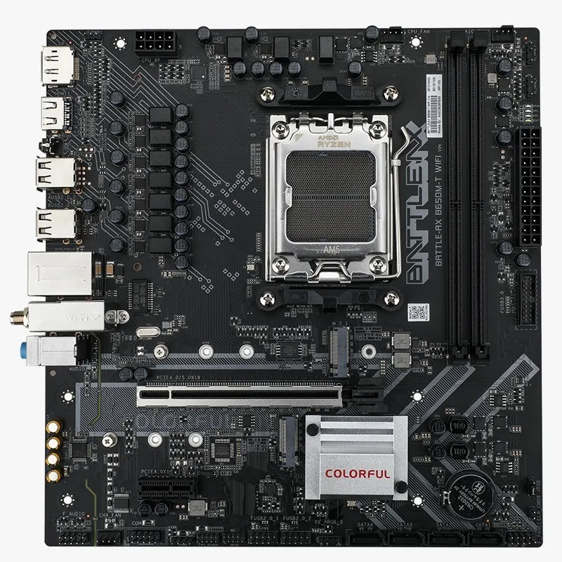 COLORFUL 七彩虹 戰斧 BATTLE-AX B650M-T WIFI V14 主機板 (AMD AM5 / M-ATX / DDR5 7200+ OC / PCIe 5.0 x16 / PCIe 5.0 M.2 / 2.5G LAN / Wi-Fi 6E)