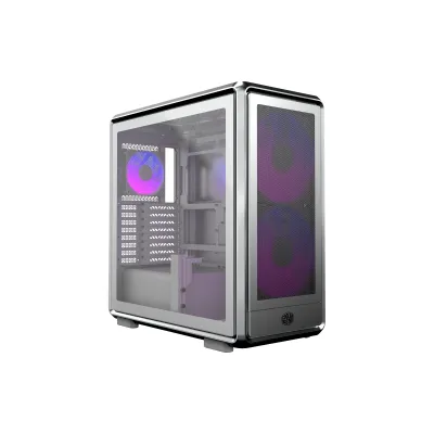 Cooler Master MasterFrame 600 Mesh ATX 機箱 -預裝3把ARGB風扇 - 銀色