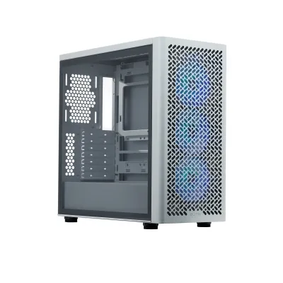 Cooler Master Elite 502 ATX 機箱 預裝3把ARGB風扇 - 白色