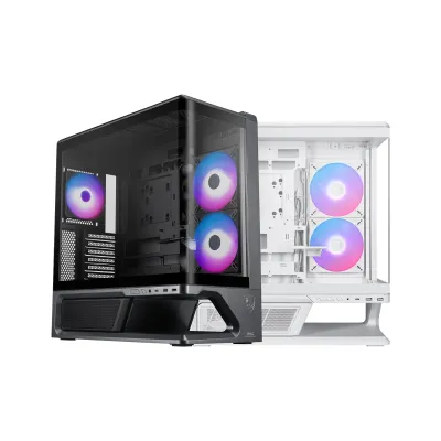MSI 微星 MPG VIXTA 300R PZ / 白色 中塔式背插海景房電競機箱 (純白版 / 支援ATX背插主機板 / 內建3組ARGB風扇含側雙140反葉+後120 / 頂置360水冷排 / 270度全景視野) - 2年原廠保養