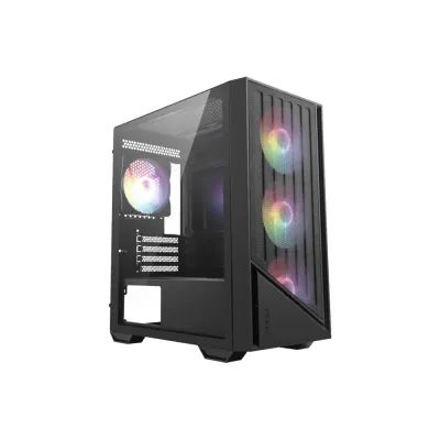 MSI 微星 PRO FORGE M051A 迷你塔式高散熱電競機箱 (M-ATX/ITX專用 / 預裝4組Auto RGB風扇含前置3顆120+後置120 / 頂置240水冷排 / 4槽PCI擴充 / 實用商務電競風) - 2年原廠保養
