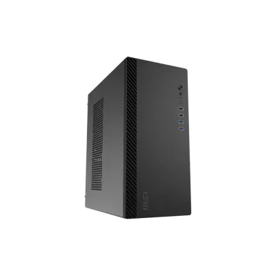MSI 微星 PRO SHIELD M100P 緊湊型商務辦公機箱 (M-ATX/ITX專用 / 預裝1組後置80mm靜音風扇 / 312mm極致短深節省空間 / 支援ATX標準電源 / 4槽PCI擴充) - 2年原廠保養