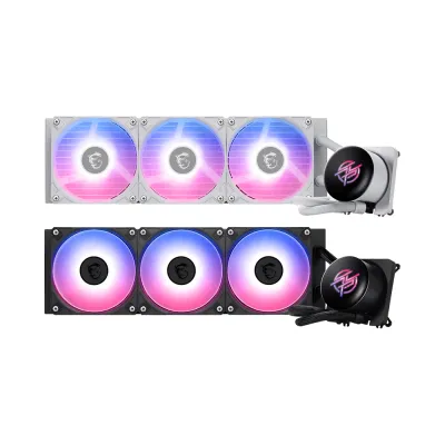 MSI 微星 MPG CORELIQUID P13 360 WHITE 一體式水冷散熱器 (黑色 / 2.1吋480x480高亮IPS冷頭螢幕 / 3400RPM高效靜音水泵 / ARGB GEN2三風扇 / 支援LGA1851與AM5) - 5年原廠保養