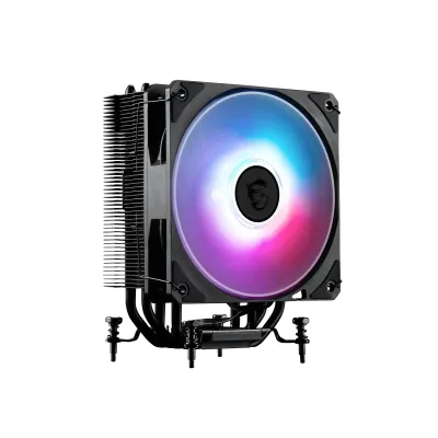 MSI 微星 MAG COREFROZA AA13 單塔式風冷散熱器 -黑色 (4支6mm熱導管 / CDC熱管直觸技術 / 預裝1組120mm ARGB風扇 / 50片高密度散熱鰭片 / 支援LGA1851與AM5) - 3年原廠保養