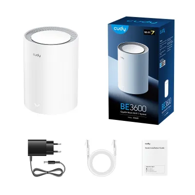 Cudy M3600-1P BE3600 Gigabit Mesh Wi-Fi 7 System - 1件裝