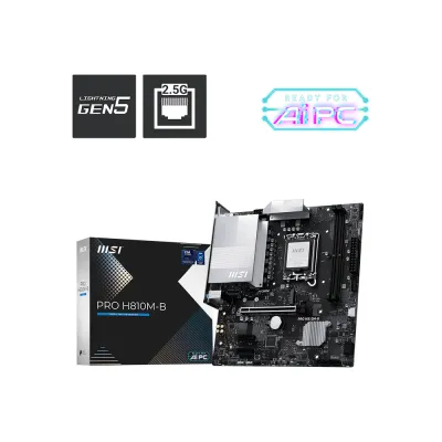 MSI 微星 PRO H810M-B M-ATX 主機板 / 2-DIMM DDR5