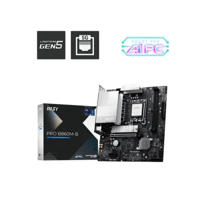 MSI 微星 PRO B860M-B M-ATX 主機板 / 2-DIMM DDR5