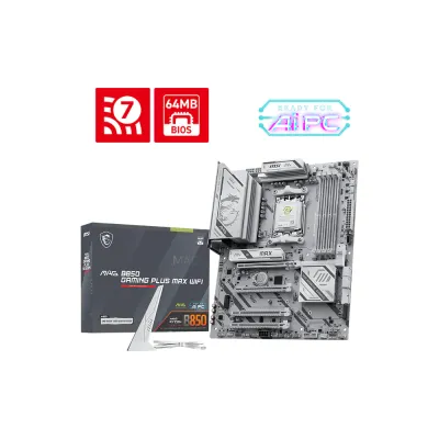MSI 微星 MAG B850 GAMING PLUS MAX WIFI ATX 主機板 / 4-DIMM DDR5