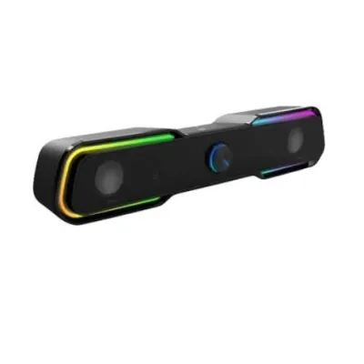 HP DHE-6002 多媒體 USB 音響（RGB 條型喇叭）