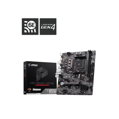 MSI 微星 PRO B550M WIFI6E M-ATX 主機板 / 2-DIMM DDR4