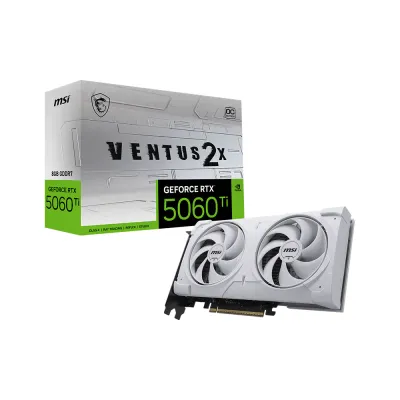 MSI 微星 GeForce RTX 5060 Ti 8G VENTUS 2X OC WHITE PLUS 白色雙風扇顯示卡