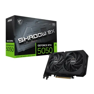 MSI 微星 GeForce RTX 5050 8G SHADOW 2X OC 雙風扇顯示卡