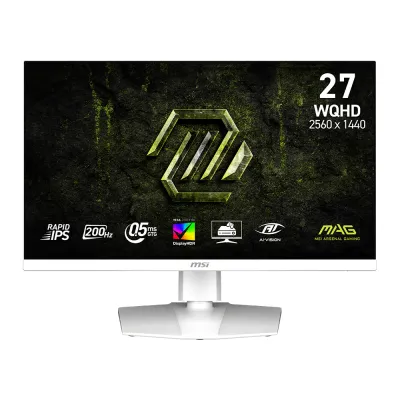 MSI 微星 MAG 274QRFW E20 27吋 純白 2K WQHD 200Hz 0.5ms Rapid IPS 平面電競顯示器 (16:9 / FreeSync Premium / G-SYNC 相容 / HDR400 / 10-bit )