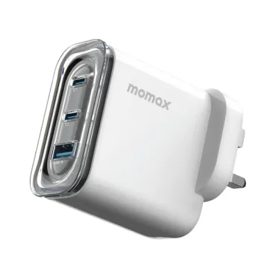 Momax 1-Charge Flow 80W 三輸出充電器 (英規) (白色)