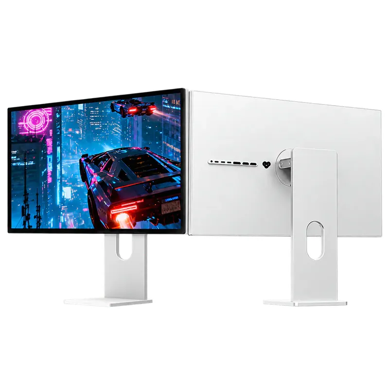 Kuycon 酷優客 27" P27Z 5K 雙模式電競玻璃顯示器 - Hole Edition 蜂窩背殼版 (27" 5K [5120 x 2880] 180Hz & 2K 330Hz / 1ms GtG IPS / 99% sRGB + 98% DCI-P3 / HDMI 2.1 + DP 2.1 + USB-C / 附雙聲道喇叭 x6) - 簡約款