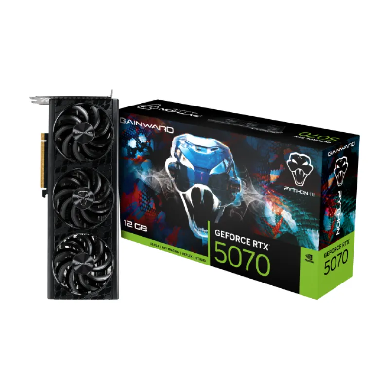 Gainward GeForce RTX™ 5070 Python III 12GB GDDR7 顯示卡
