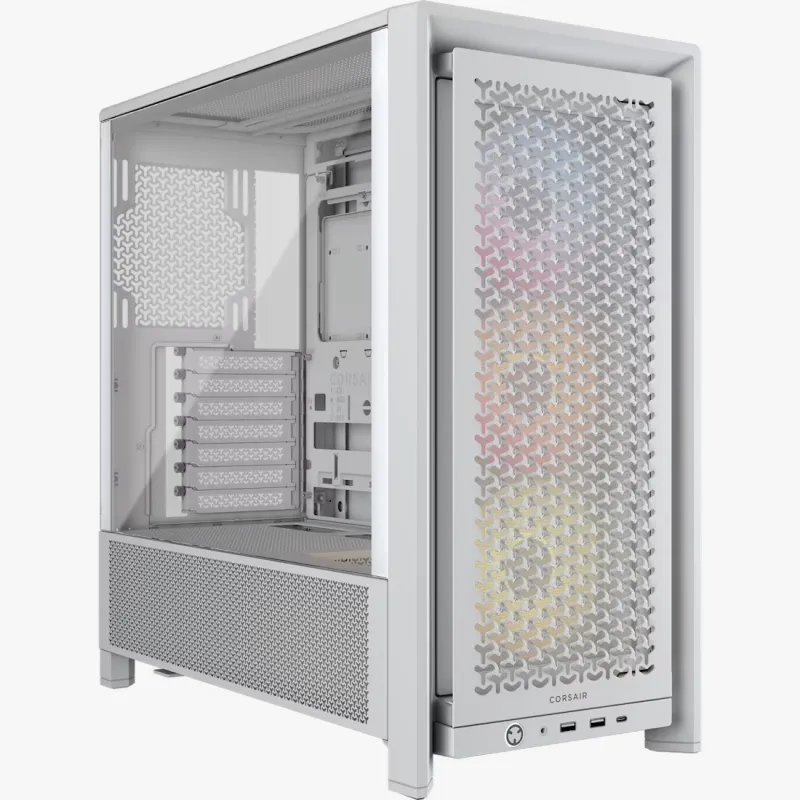 CORSAIR FRAME 4000D RS 模組化中塔型機箱 - 白色